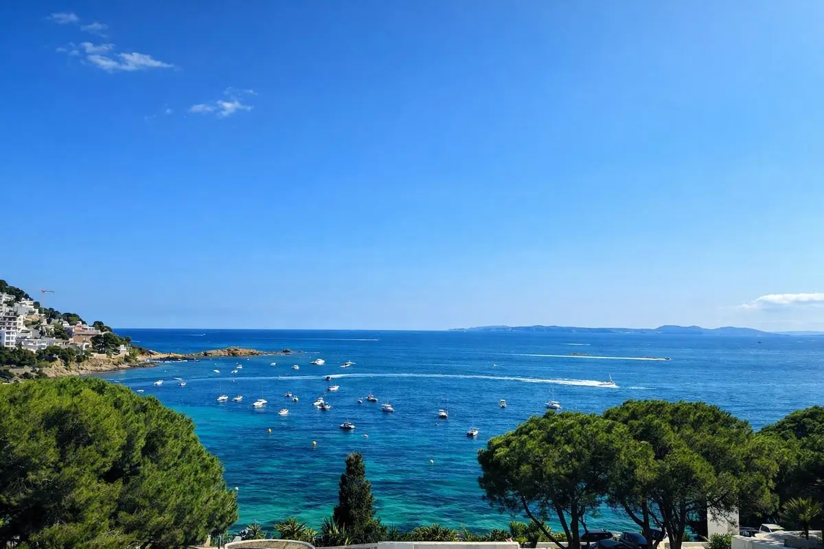Terrasse · repas face à la mer